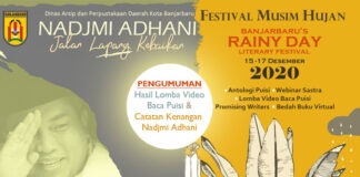 PENGUMUMAN LOMBA VIDEO BACA PUISI DAN CATATAN KENANGAN UNTUK NADJMI ADHANI