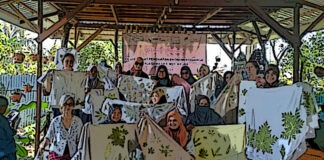 BORNEO BRAID GELAR PELATIHAN ECOPRINT