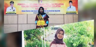 AKTIF DI RUMAH LIMBAH BONKLA BORNEO, GINA WAKILI KALSEL KE TINGKAT NASIONAL