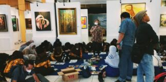 BIAS BORNEO GELAR MELUKIS BERSAMA PELAJAR DAN MAHASISWA