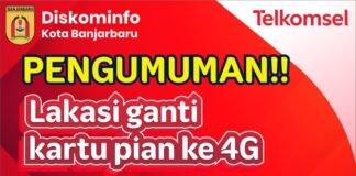 GANTI JARINGAN 3G KE 4G DAPAT BONUS 30GB DI KOMINFO BANJARBARU
