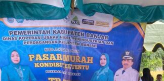 PASAR MURAH 8 DESA, PEMKAB BANJAR BEKERJASAMA DENGAN 2 PERUSAHAAN