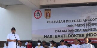 TUAN RUMAH DI KALIMANTAN SELATAN, WALI KOTA BANJARBARU MELEPAS ANGGOTA IDI SE-INDONESIA DALAM PERINGATAN HARI BDI KE-115