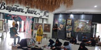 ASYIK, KADISPORABUDPAR SAKSIKAN IPKS MELUKIS BARENG “ON THE SPOT” DI MESS L