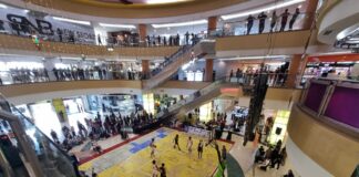 KOMPETISI BASKETBALL 3X3 DIGELAR DI QMALL, KADISPORABUDPAR BANJARBARU APRESIASI DALAM UJI TANDING