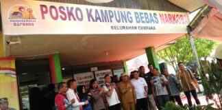 DIANGGAP TEXAS, KINI CEMPAKA JADI POSKO KAMPUNG BEBAS NARKOBA
