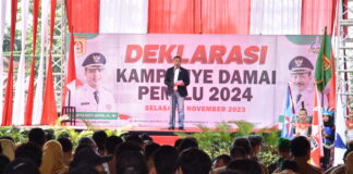 DEKLARASI KAMPANYE DAMAI, PEMKO BANJARBARU AJAK MASYARAKAT CIPTAKAN IKLIM POLITIK YANG SEHAT