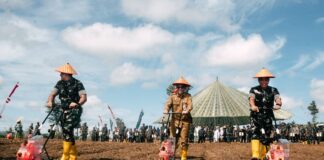 OPTIMALKAN LAHAN TIDUR, PEMPROV-TNI AD BERSINERGI DUKUNG KETAHANAN PANGAN