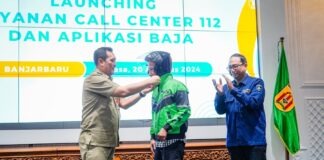 BANJARBARU LUNCURKAN PANGGILAN DARURAT CALL 112 DAN APLIKASI BAJA