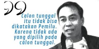 APAKAH CALON TUNGGAL DISEBUT PEMILU?
