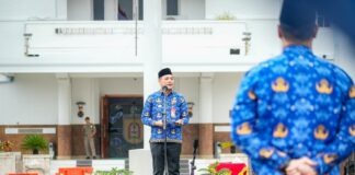 ADITYA UMUMKAN KENAIKAN TAMBAHAN PENGHASILAN PEGAWAI (TPP) SAAT UPACARA HARI JADI KE-53 KORPRI