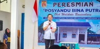 RESMIKAN POSYANDU BINA PUTRA, ADITYA BERHARAP JUGA JADI WADAH EDUKASI MASYARAKAT