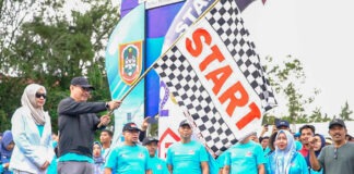 AMAZING; FUN WALK HARJAD KOTA BANJARBARU KE-26 DIIKUTI LEBIH DARI 10.000 ORANG