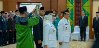 LISA – WARTONO RESMI DILANTIK, GUBERNUR BERPESAN AJAK SELURUH WARGA BANJARBARU BERPARTISIPASI