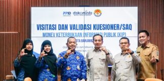 SAMBUT KOMISI INFORMASI KALSEL, DISKOMINFO BANJARBARU KOMITMEN KETERBUKAAN INFORMASI KEPADA MASYARAKAT